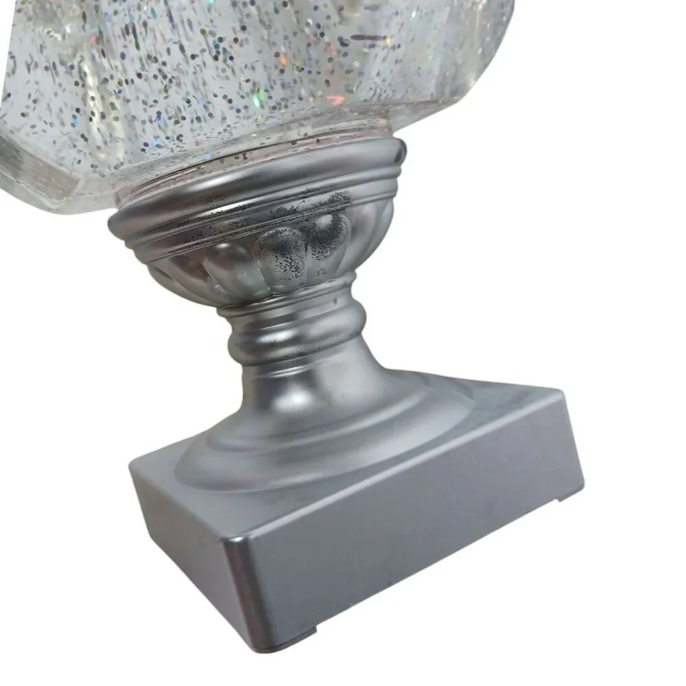 Holiday Water Lantern lighted Swirling Christmas Glitter Tree Decoration